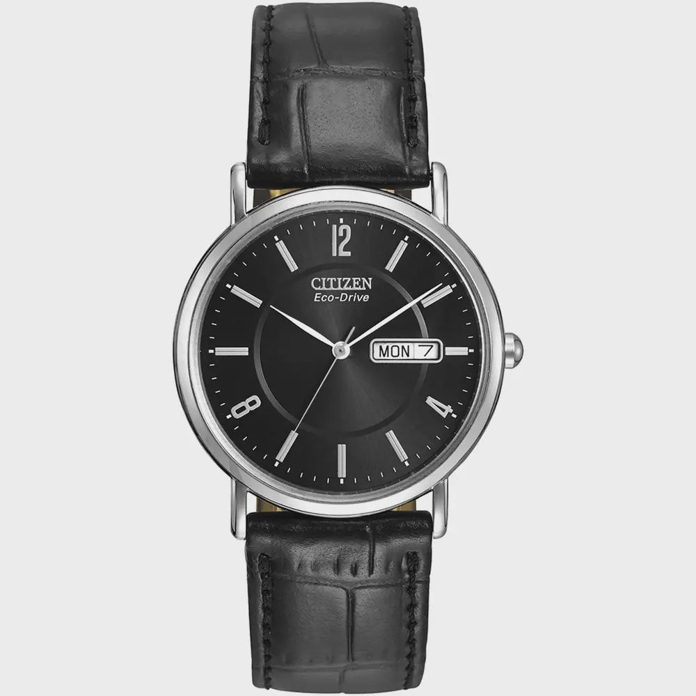 Citizen Eco Drive With Day and Date Black Dial