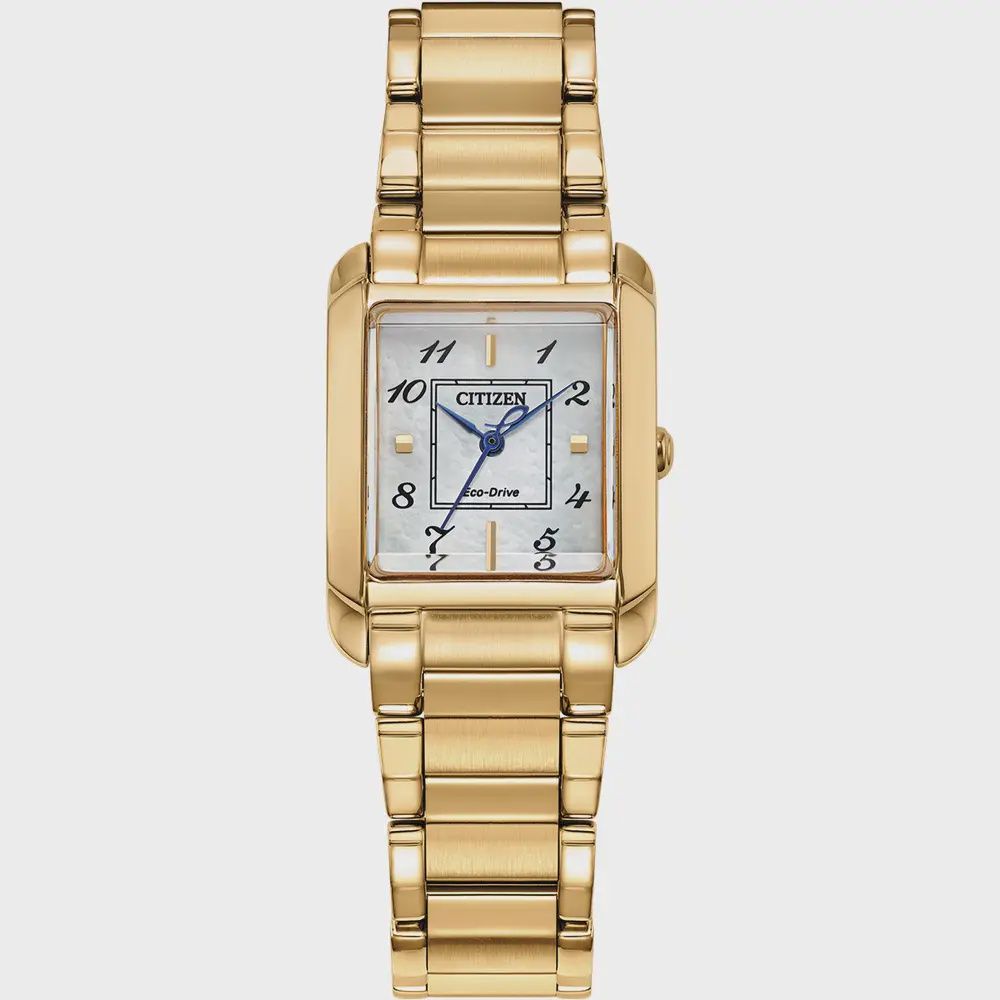 Citizen L Bianca Ladies Eco Drive Watch, Colour: Gold Tone stainless steel