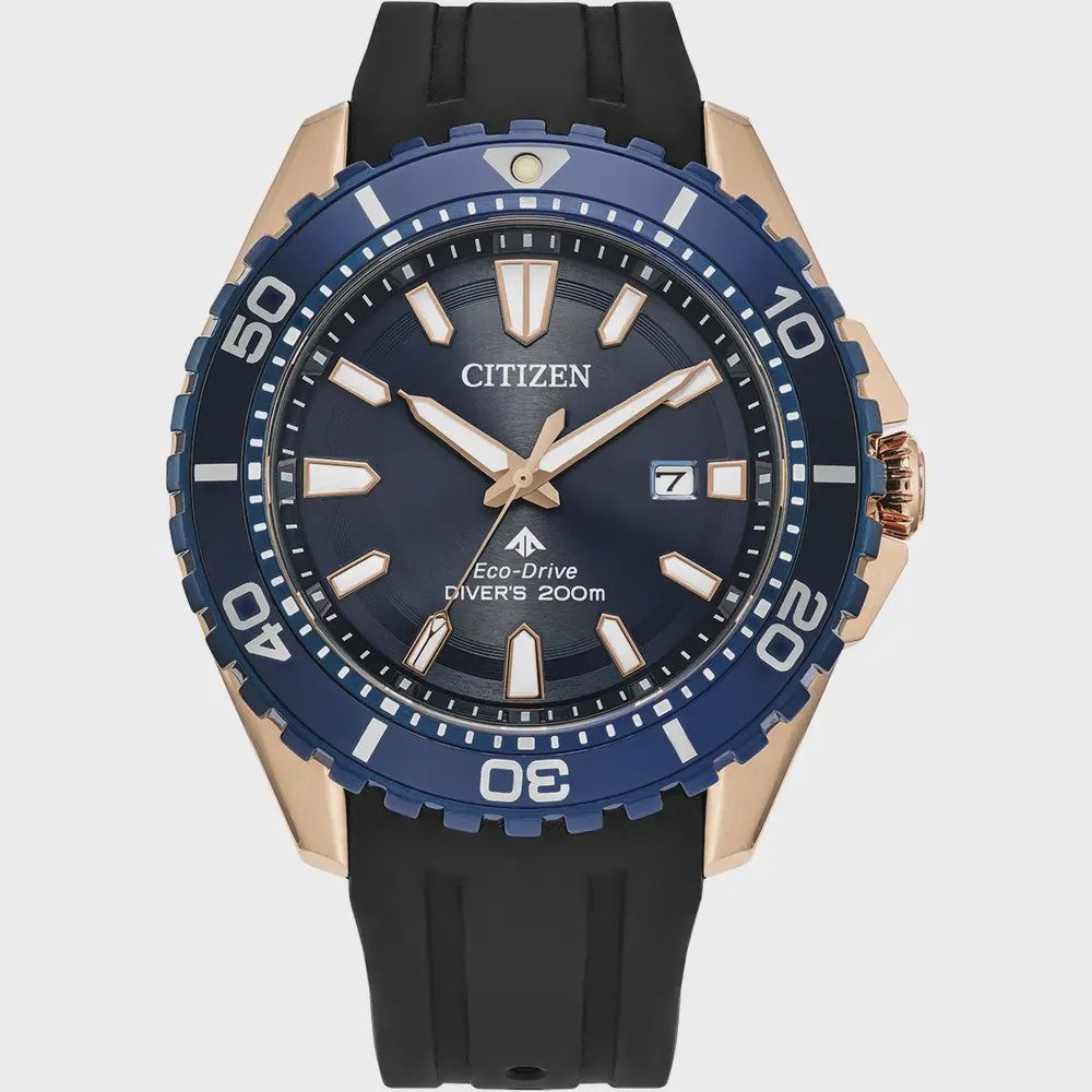 Citizen Pro Master Diver Watch Rose Tone Eco Drive Watch