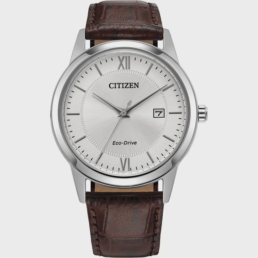 Citizen Gents Eco Drive Silver Tone Dial