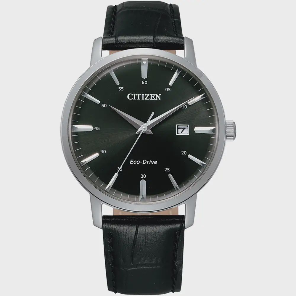 Citizen Gents Eco Drive Classic Black Leather Watch