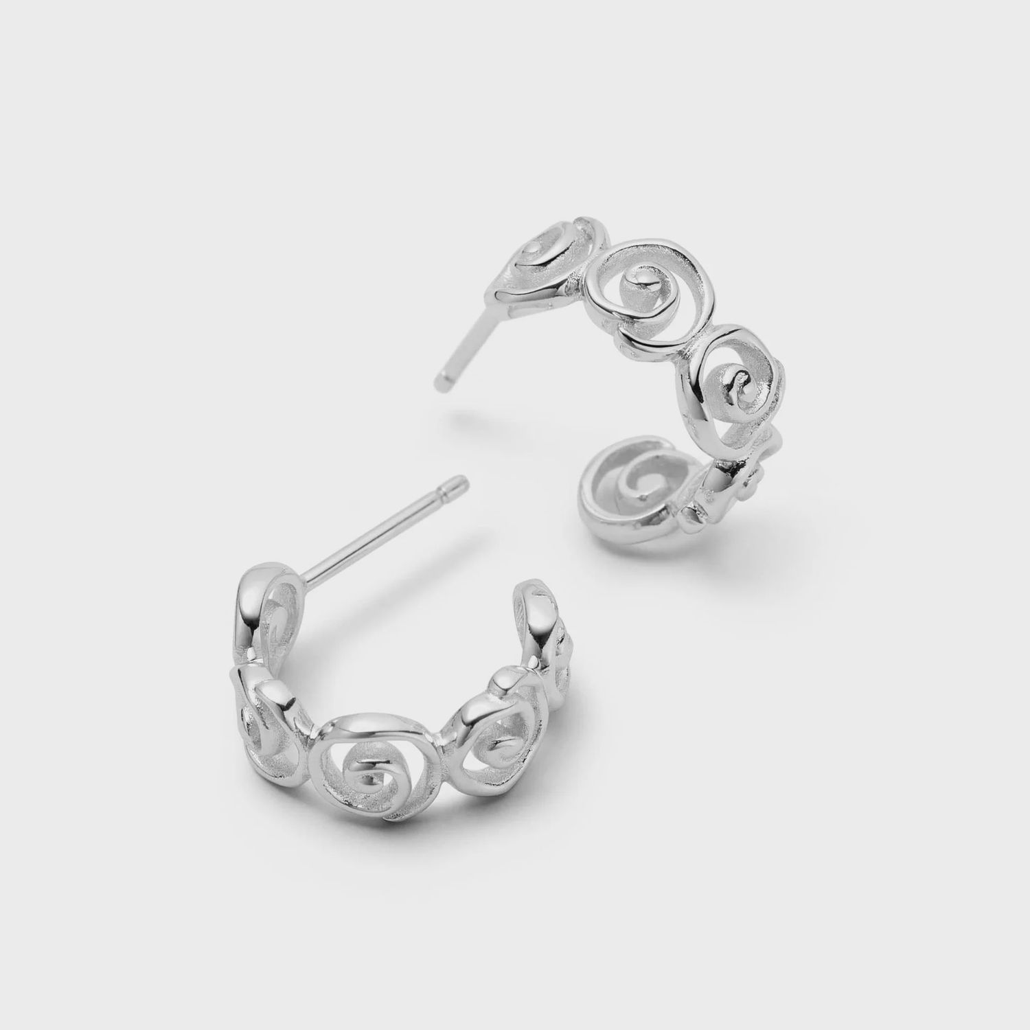 Spiral Mini Hoop Earrings