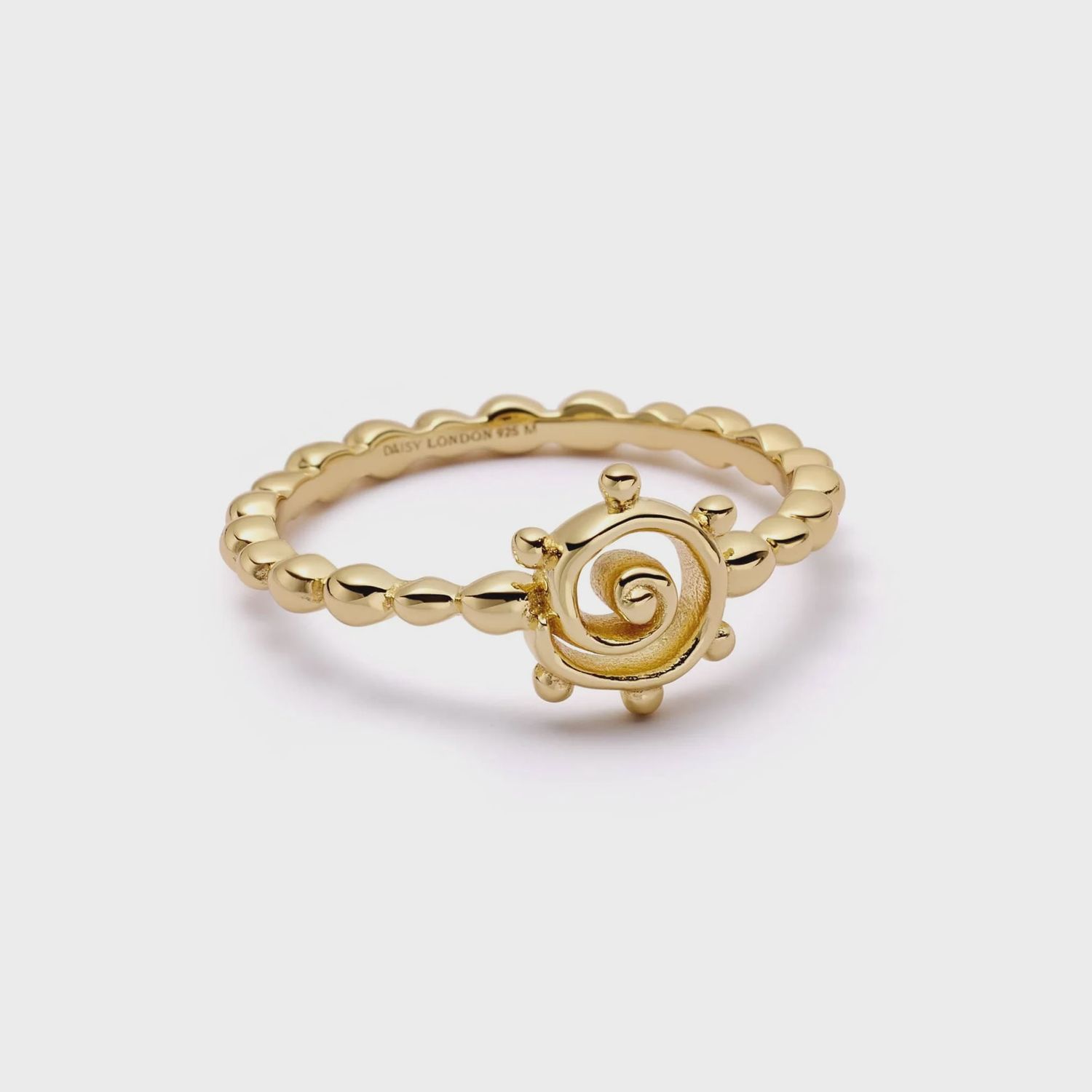 Spiral Sun Stacking Ring