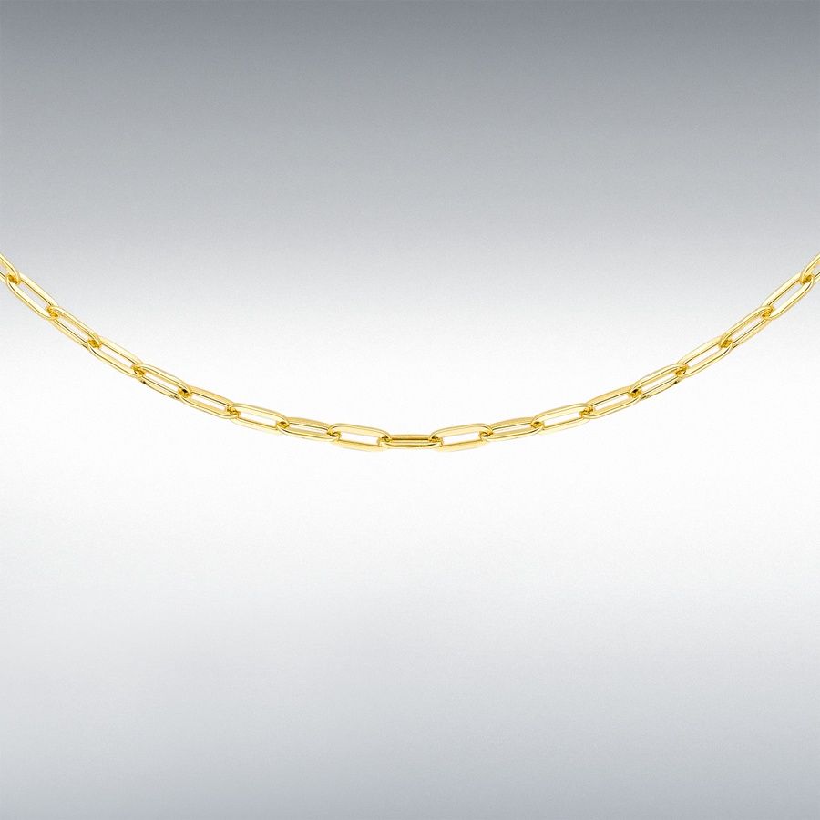 9ct Yellow Gold 2.3mm Paper Chain 46cm/18