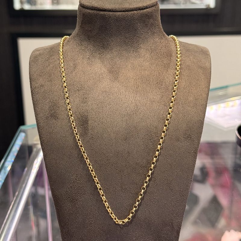 Pre-Owned 9ct Yellow Gold 30&quot; Belcher Chain 5.3g