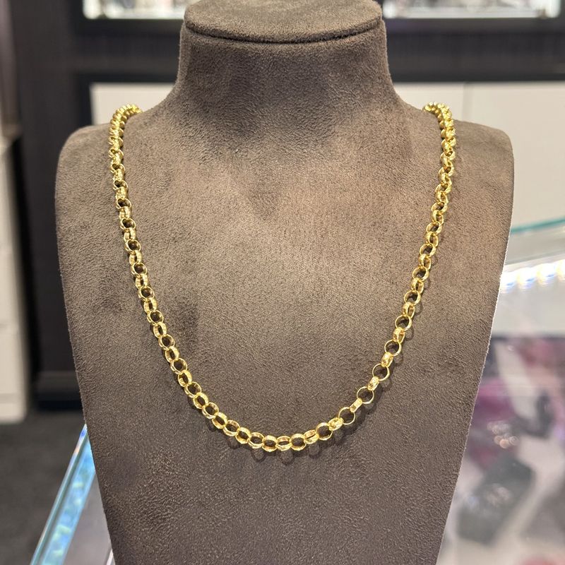 Pre-Owned 9ct Yellow Gold 24&quot; Belcher Chain 20g