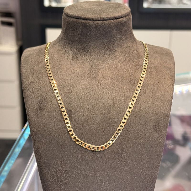 Pre-Owned 9ct Yellow Gold 20&quot; Curb Chain 11.8g