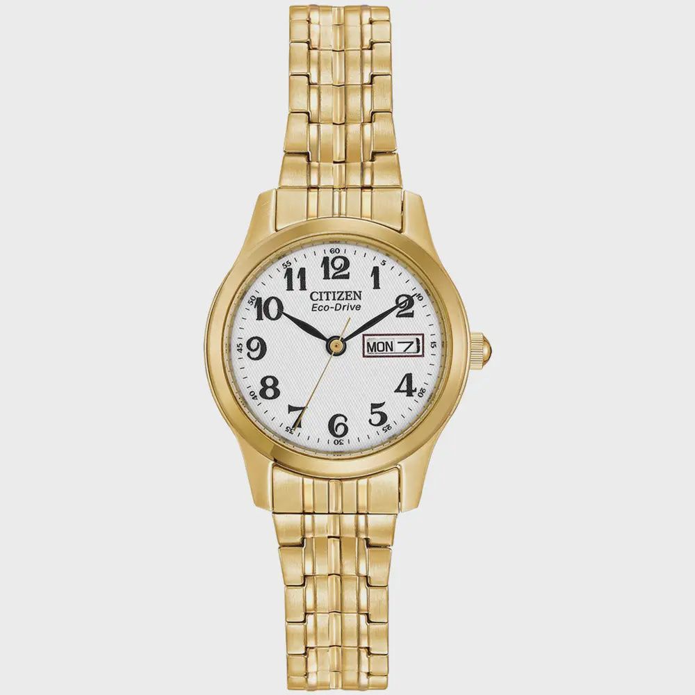 Citizen Ladies Gold Tone Expander Strap Watch
