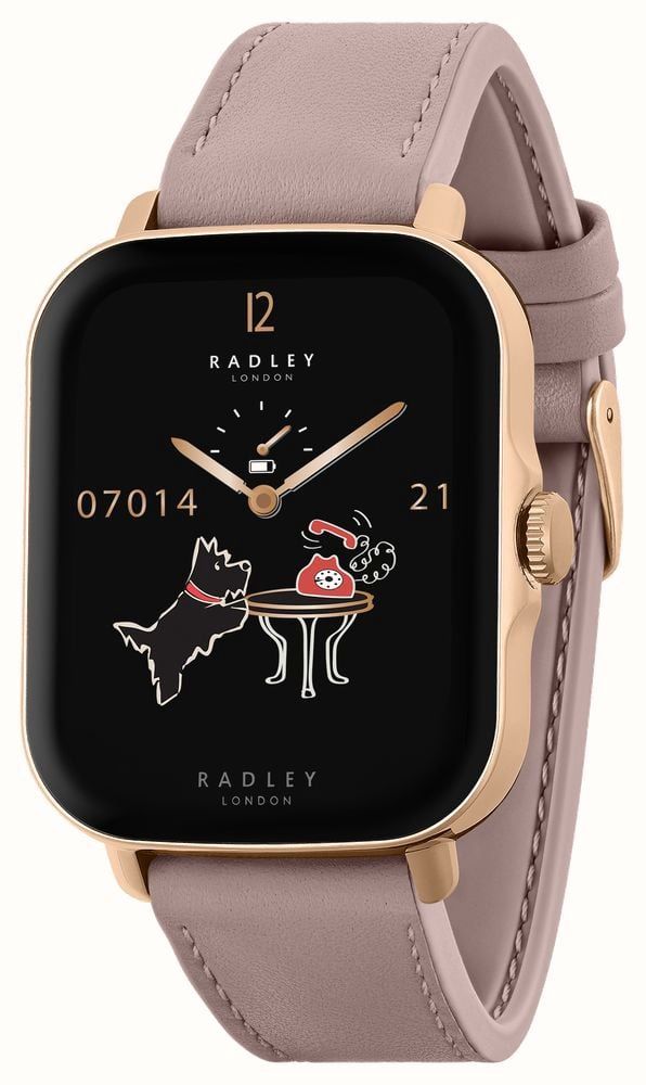 Radley Series 20 Smart Calling Watch Pink Leather Strap
