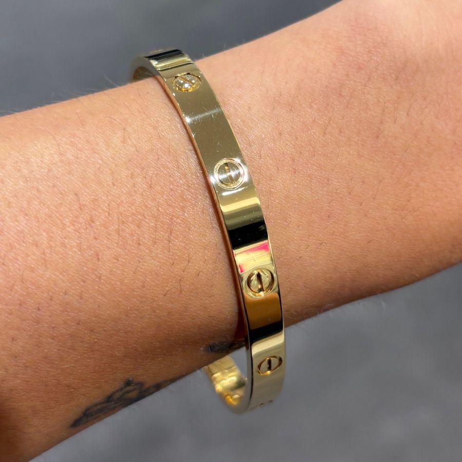 Pre-Owned Cartier 18ct Yellow Gold Thick Cartier Love Bangle