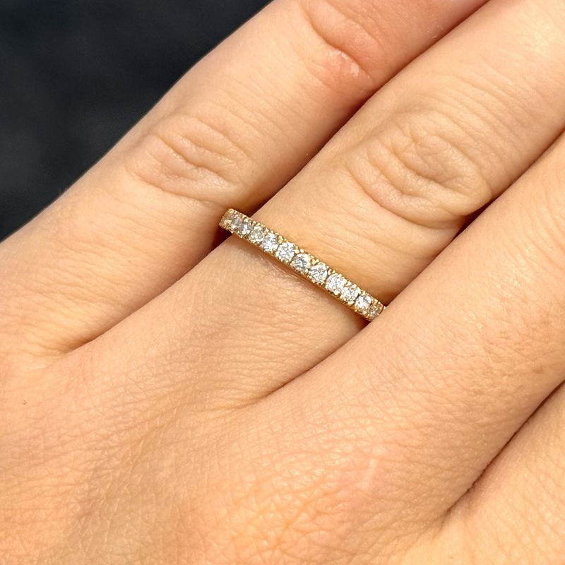 Pre-Owned 18ct Yellow Gold 0.33ct Diamond Full Eternity Ring