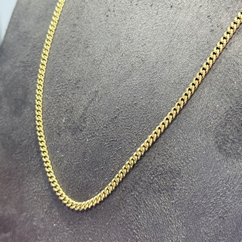 Pre-Owned 9ct Yellow Gold 24” Curb Chain 13.2g