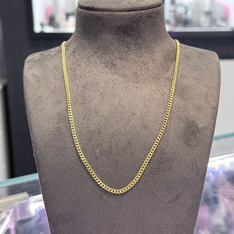 Pre-Owned 9ct Yellow Gold 24” Curb Chain 13.2g