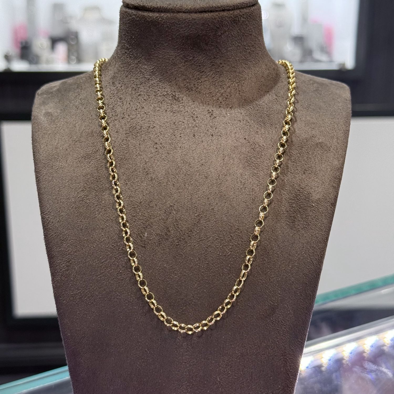Pre-Owned 9ct Yellow Gold 20” Belcher Chain 7.3g