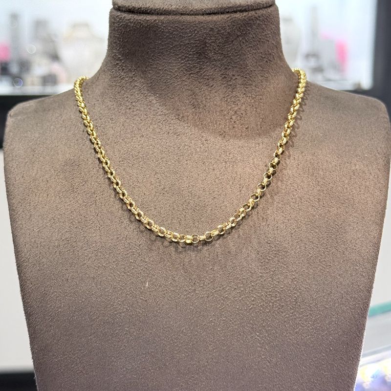 Pre-Owned 9ct Yellow Gold 18” 7.8g Belcher