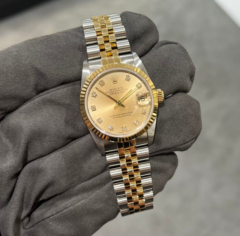 Pre-Owned Rolex Datejust Mid-Size Diamond Dial 68273