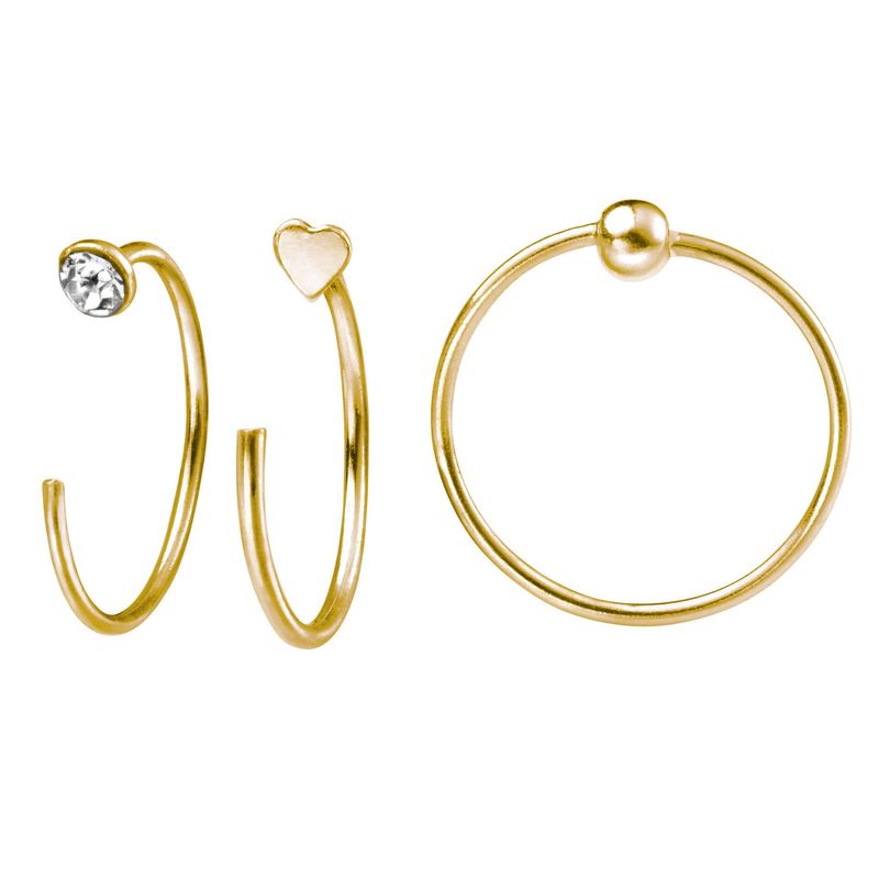 Set of 6 Nose Rings