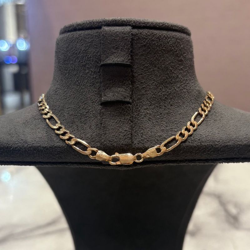 Pre-Owned 9ct Yellow Gold 22” Figaro Chain 15.6g