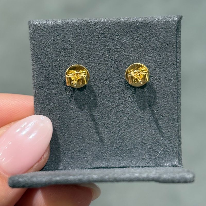 Pre-Owned 18ct Yellow Gold 1.30ct Ruby &amp; 0.24ct Diamond Stud Earrings