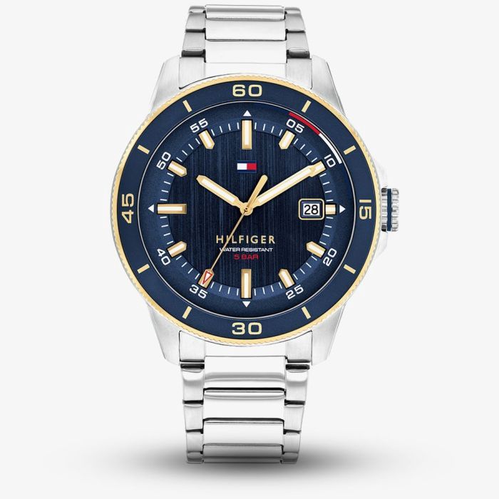 Tommy Hilfiger Mens Remy Blue Dial Bracelet Watch