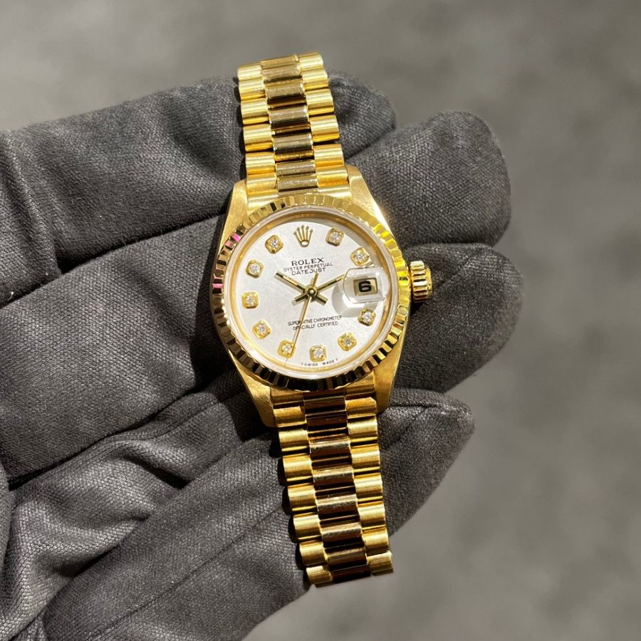 Pre-Owned Rolex Oyster Perpetual Datejust 18ct Gold 69178