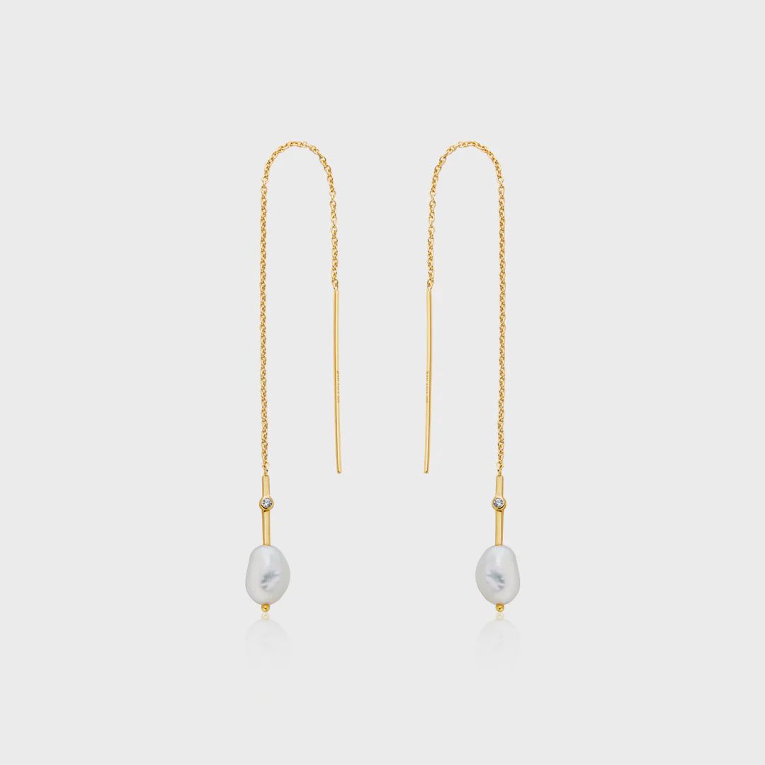 Fresh Water Pearl Threader Earrings
