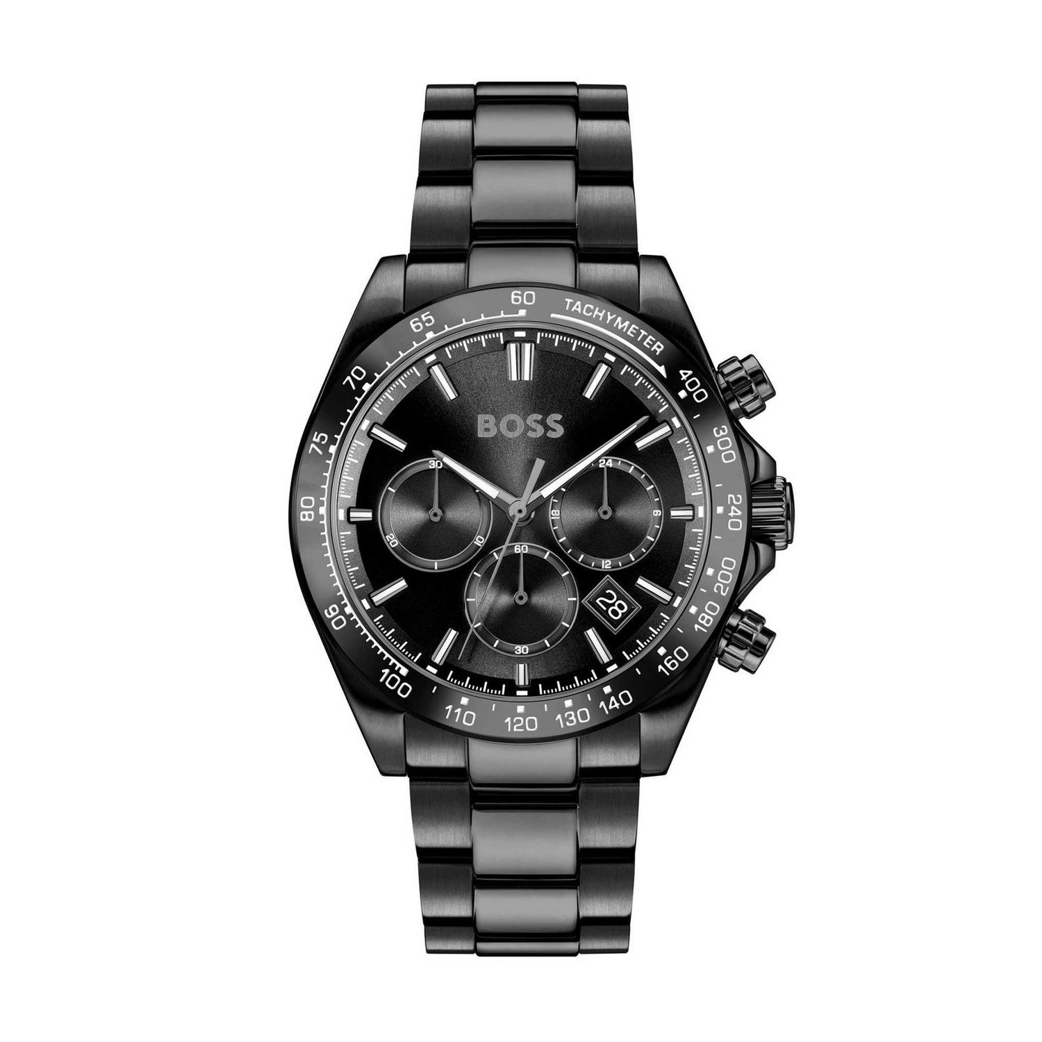 Boss Hero 2.0 Black 43mm Gents Steel Quartz Watch