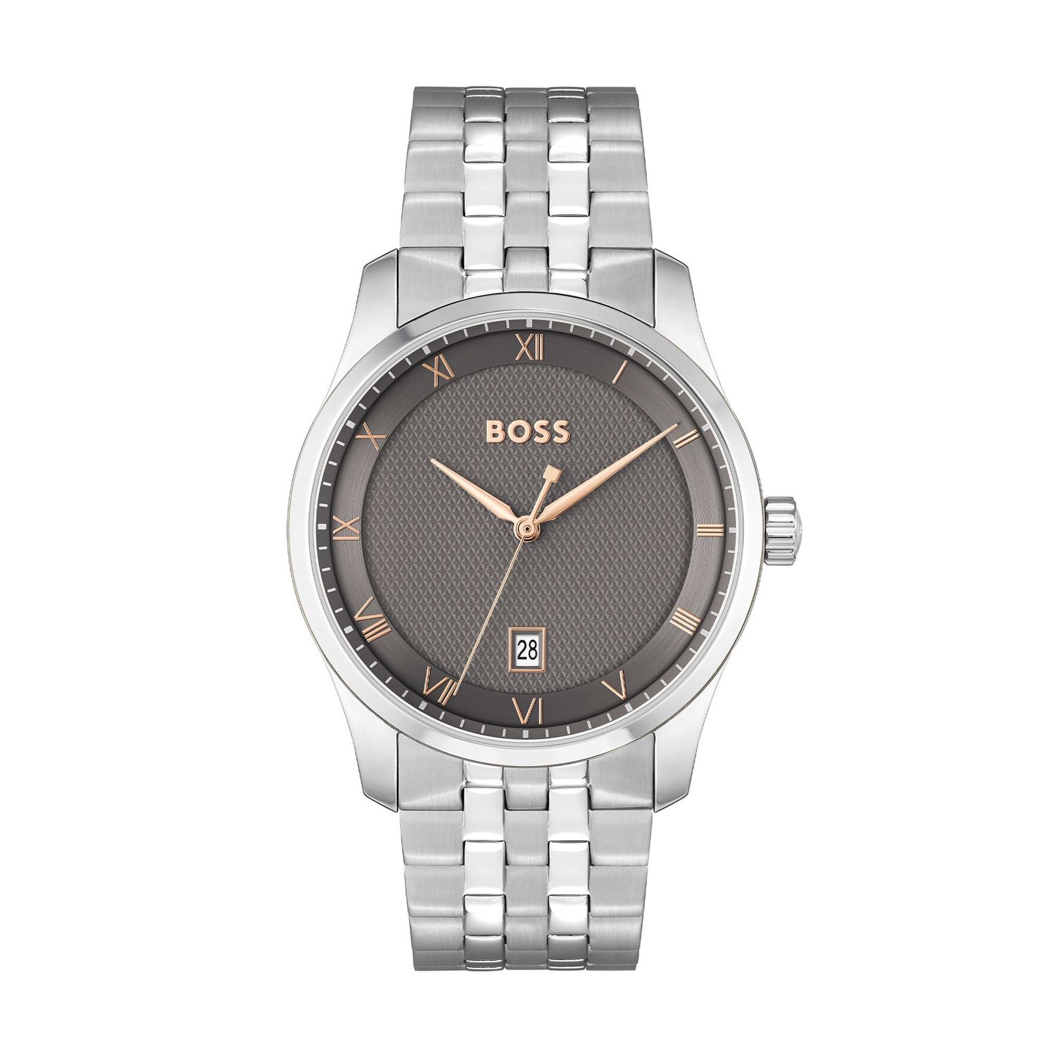 Boss Principle Grey Gents Steel Quartz Watch