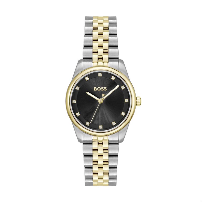 Boss Ladies Graceful Two Tone Crystal Quartz Watch Boss Ladies Graceful Two Tone Crystal Quartz Watch