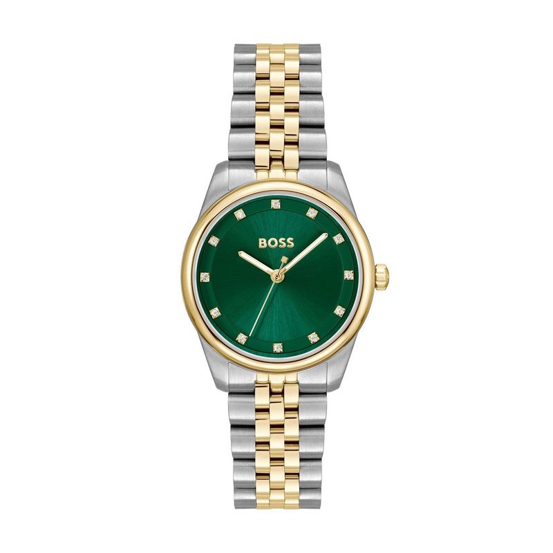 Boss Ladies Graceful Precious 32mm Green Dial Quartz Watch Boss Ladies Graceful Precious 32mm Green Dial Quartz Watch