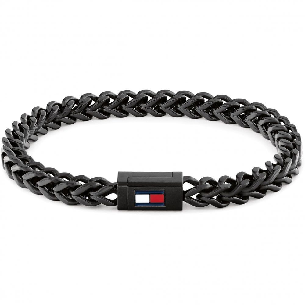 Tommy Hilfiger Braided Metal Black Bracelet