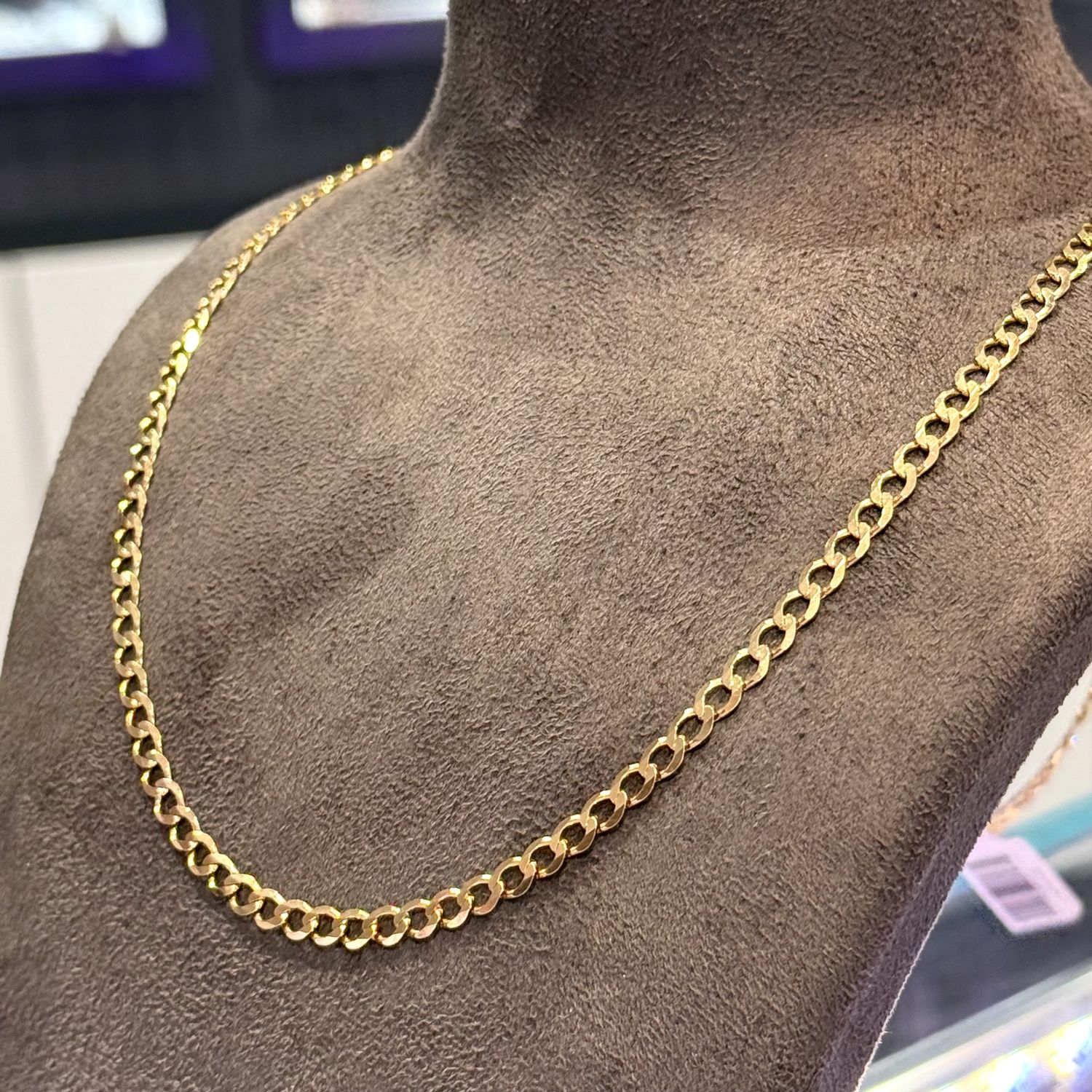 Pre-Owned 9ct Yellow Gold 24” Curb Chain 9.8g