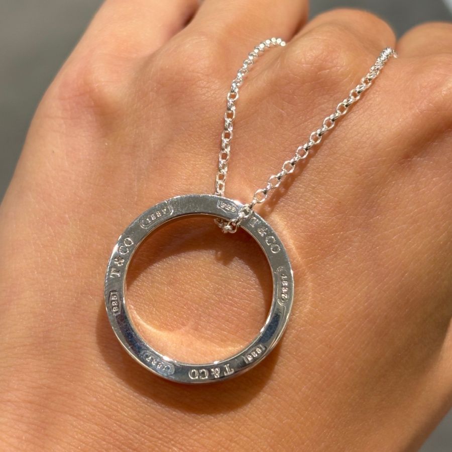 Pre-Owned Tiffany &amp; Co 1837 Round Circle Pendant