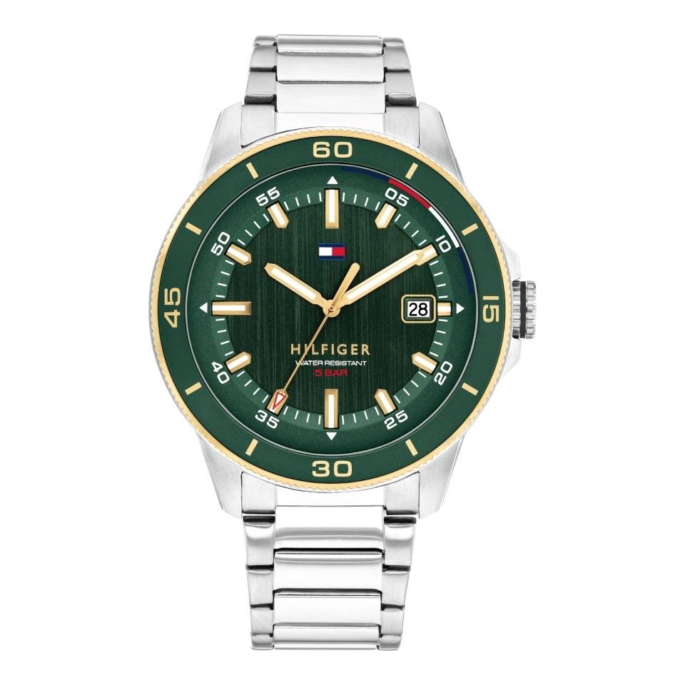 Tommt Hilfiger Remi Steel Green Gents Quartz Watch