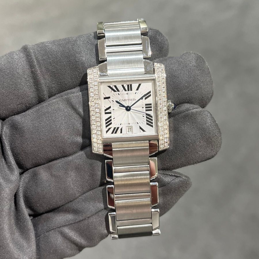 Pre-Owned Cartier Tank Large Size Diamond Set 2302