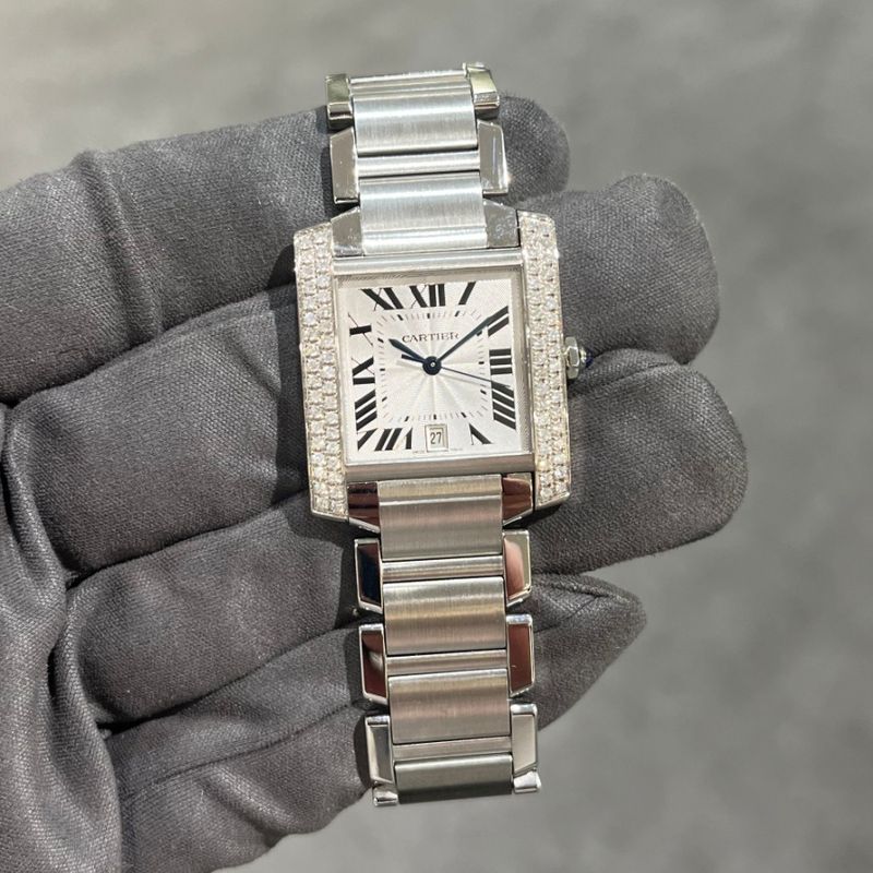 Pre-Owned Cartier Tank Large Size Diamond Set 2302