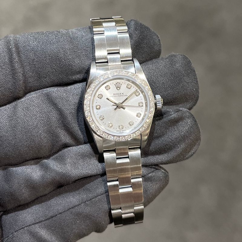 Pre-Owned Rolex Oyster Non-Date Steel Ladies Watch 67180
