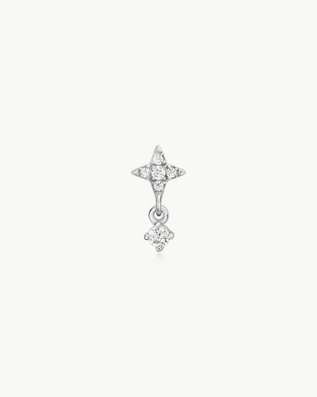 Star Dangle Barbell Single Earring