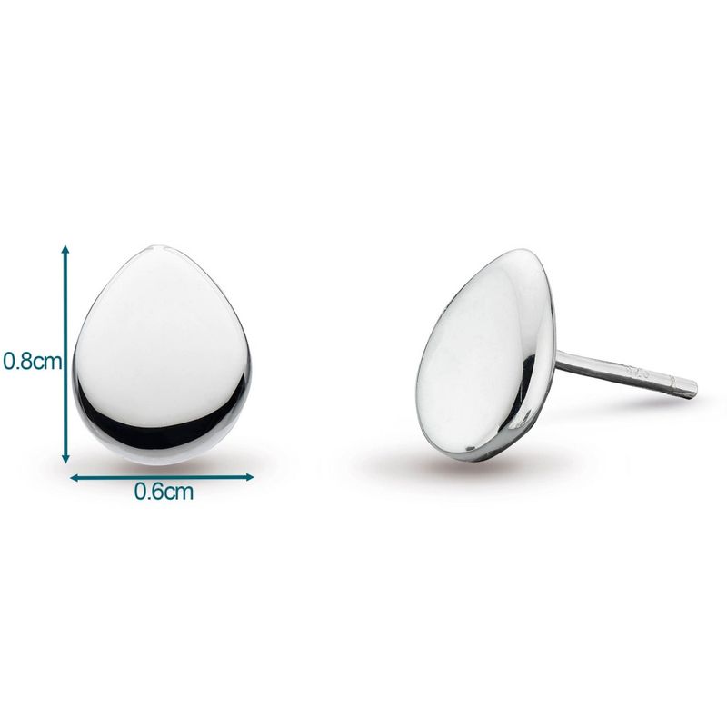Silver Coast Pebbles Stud Earrings