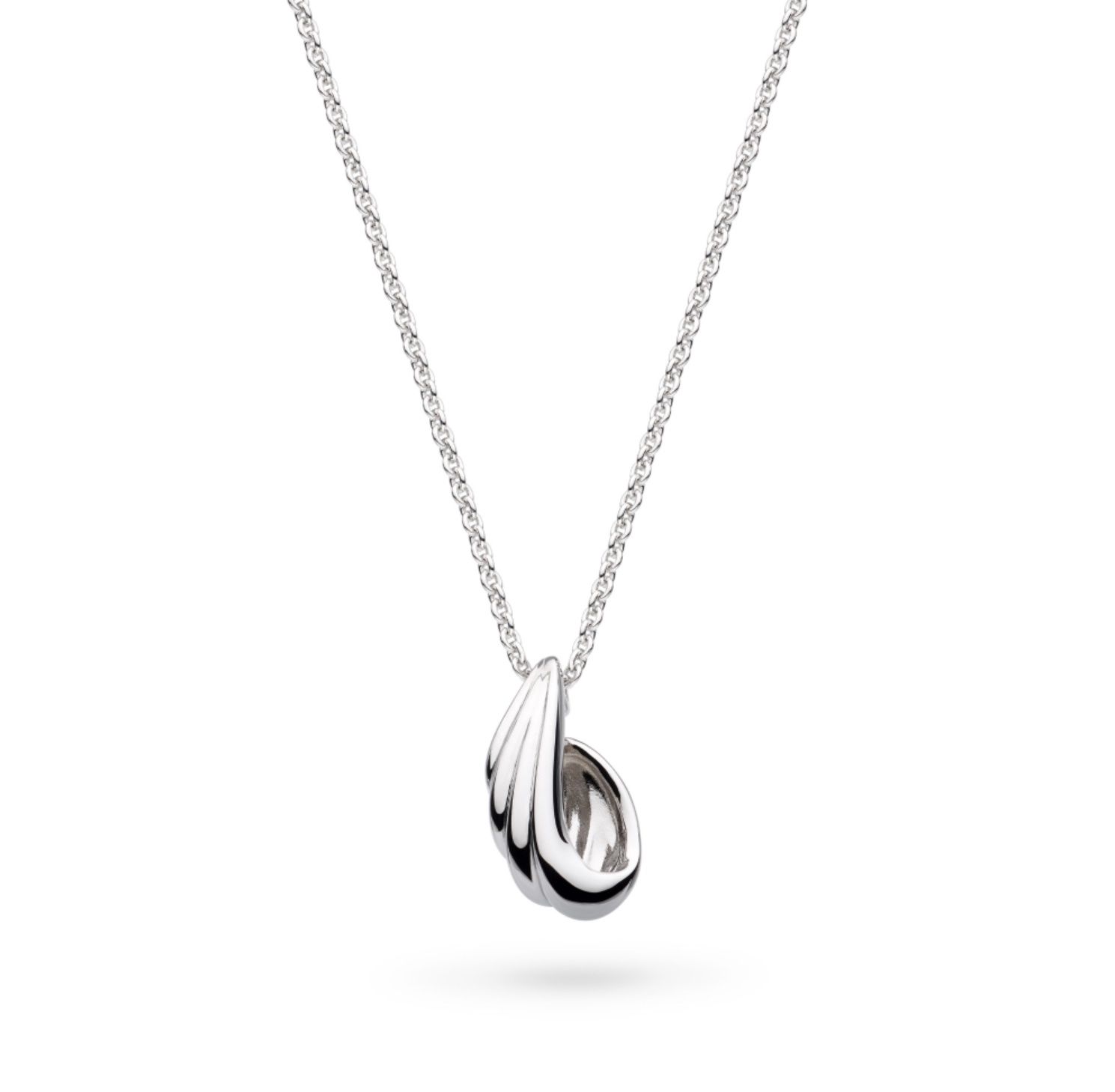Océane Shell Wave Silver Necklace