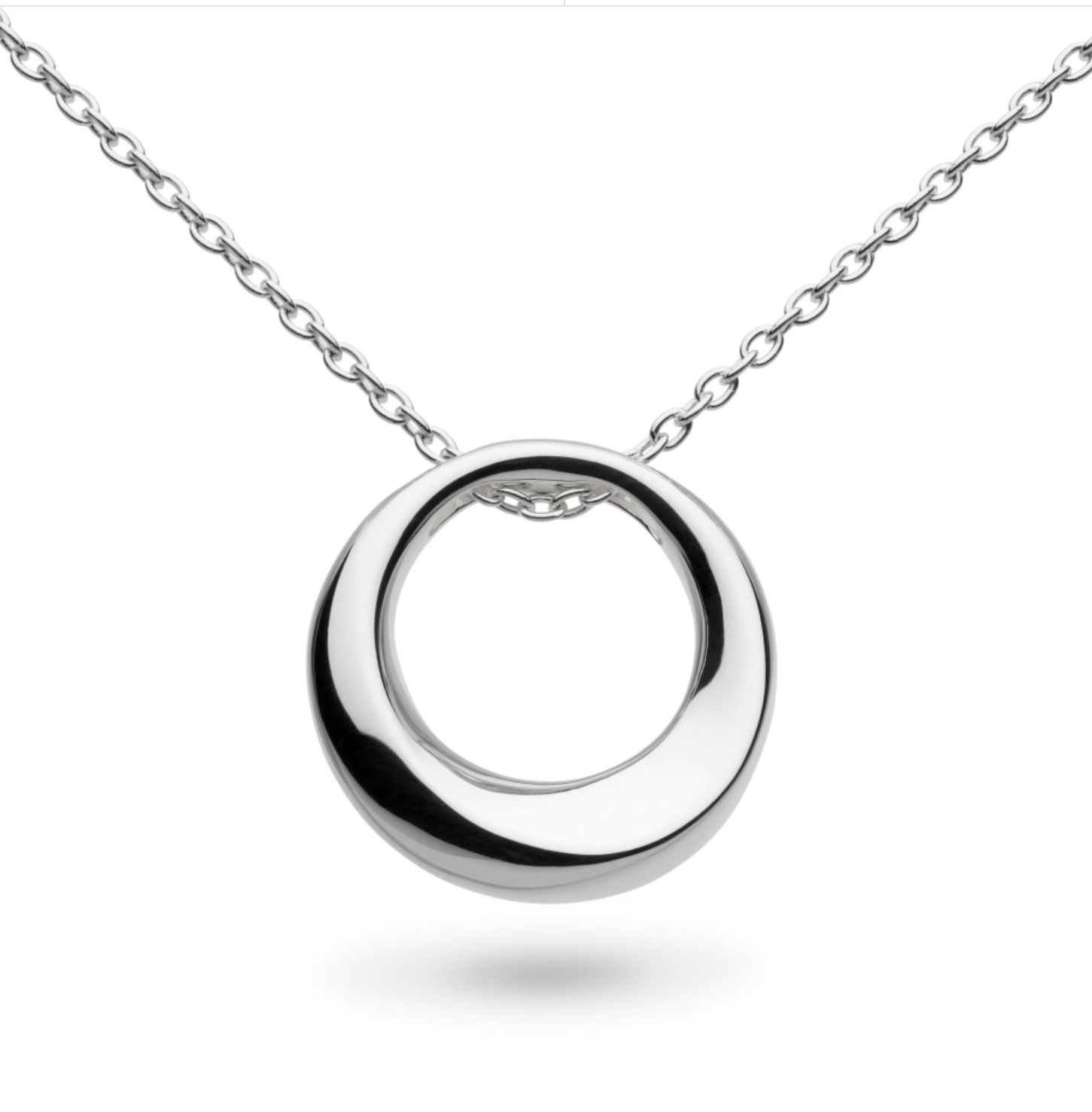Bevel Cirque Silver Necklace