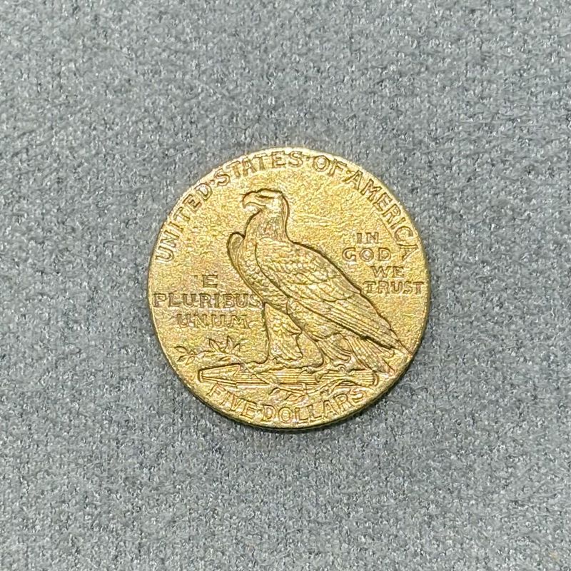 American Gold Half Eagle $5 Indian Head