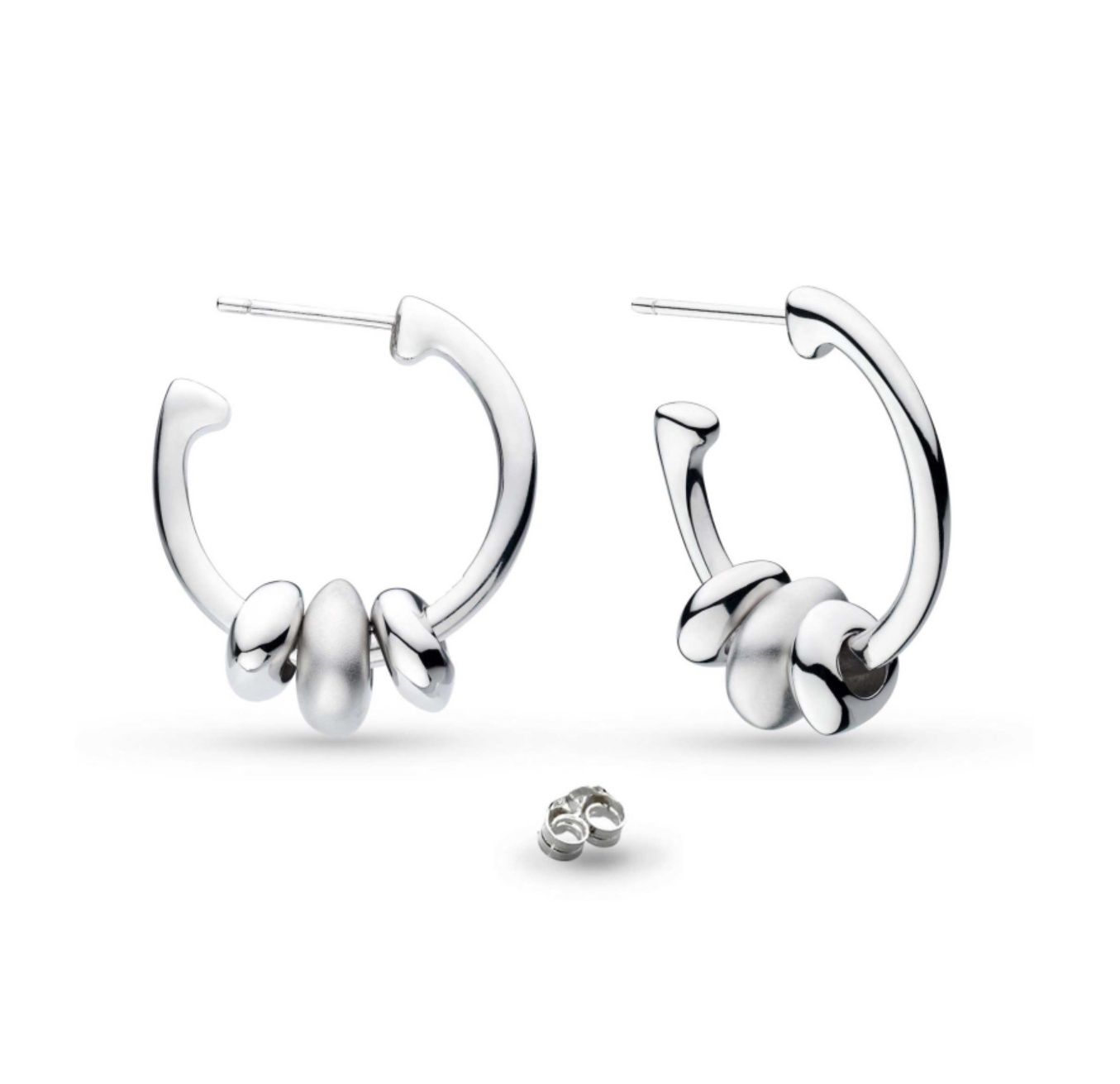 Coast Tumble Sand Silver Hoop Earrings Coast Tumble Sand Silver Hoop Earrings