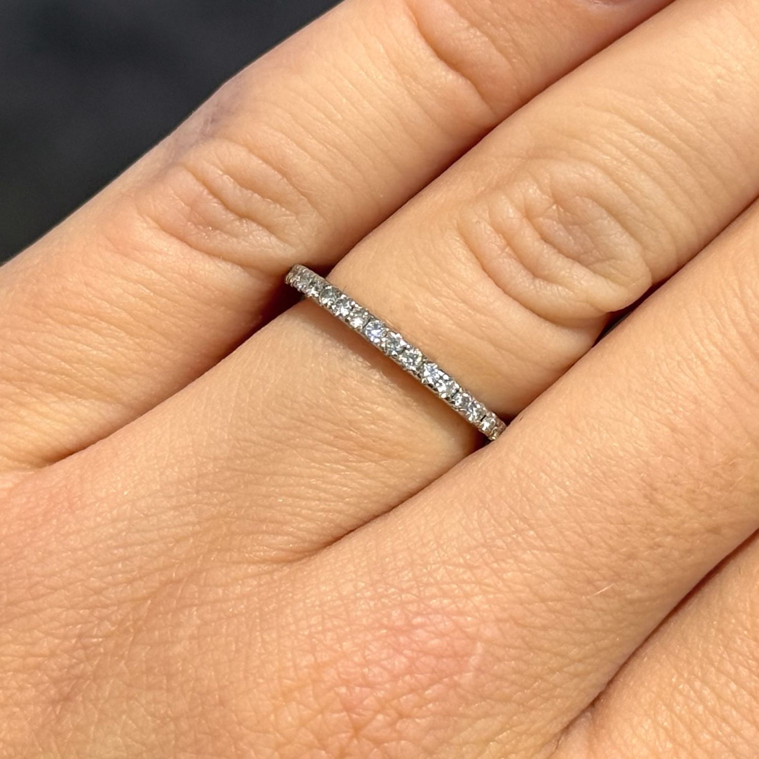 Pre-Owned Vera Wang 18ct White Gold 0.23ct Diamond 1/2 Eternity Ring Pre-Owned Vera Wang 18ct White Gold 0.23ct Diamond 1/2 Eternity Ring