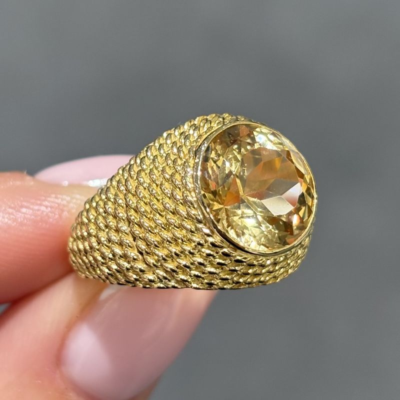 Pre-Owned 18ct Yellow Gold 4.40ct Citrine Dress Ring
