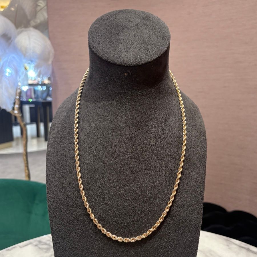 Pre-Owned 9ct Yellow Gold 26&quot; Solid Rope Chain 52.8g