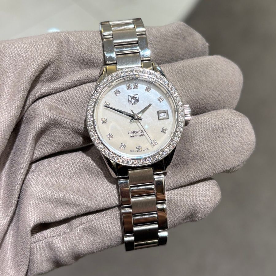 Pre-Owned Tag Heuer Carrera Ladies Diamond Set WAR24XX-CS