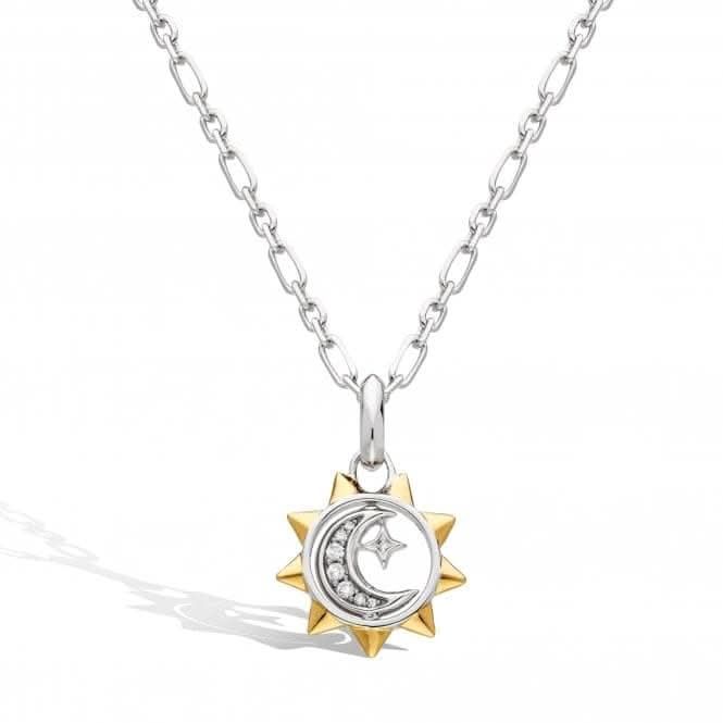 Céleste Sun, Moon & Star Spinner Necklace Céleste Sun, Moon & Star Spinner Necklace