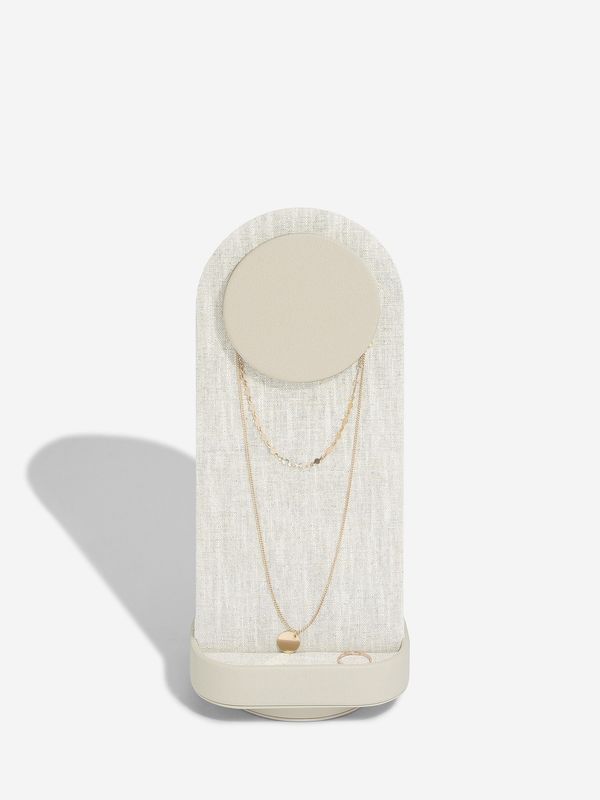 Oatmeal &amp; Linen Rotating Jewellery Stand