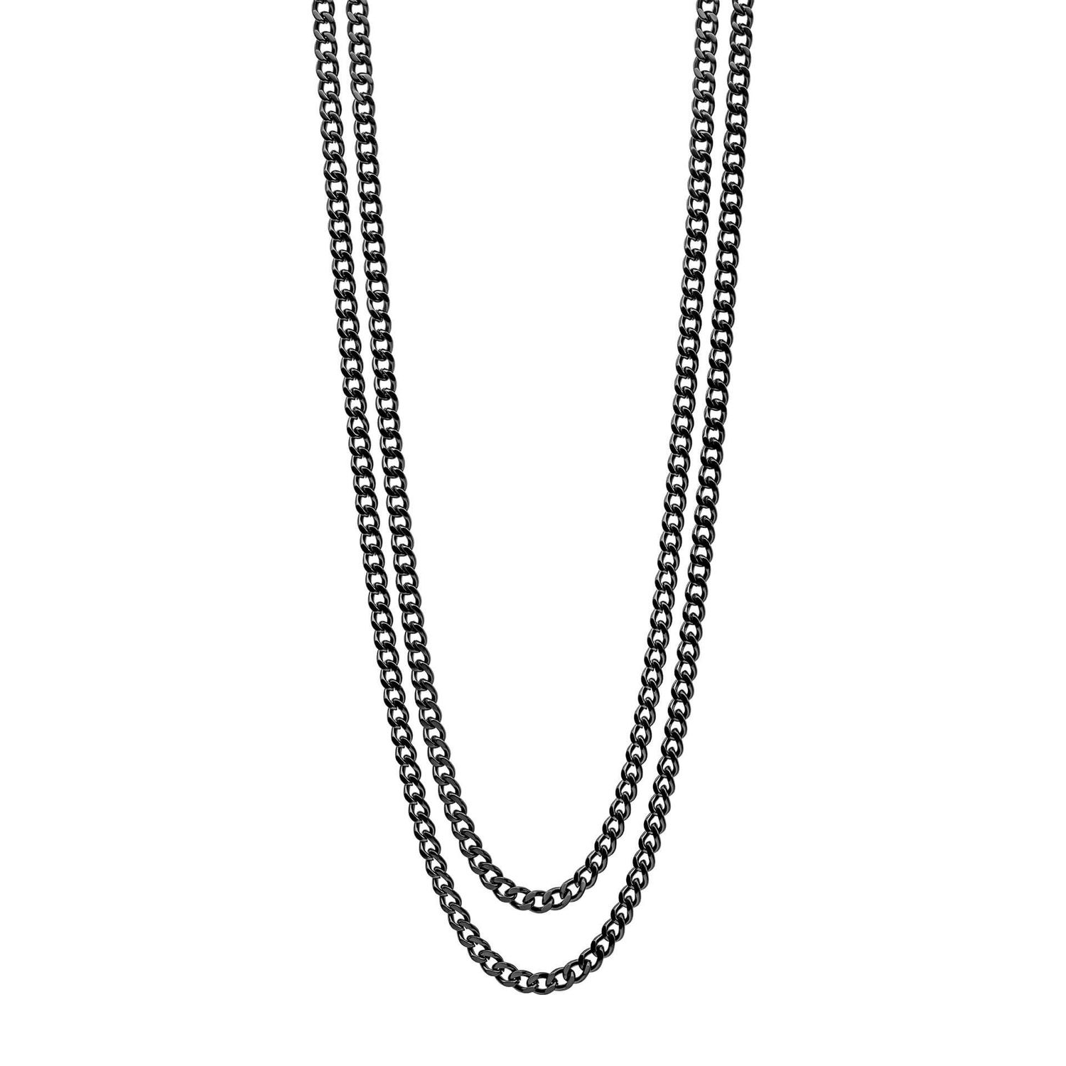 Fred Bennett Gun Metal Double Chain Necklace Fred Bennett Gun Metal Double Chain Necklace